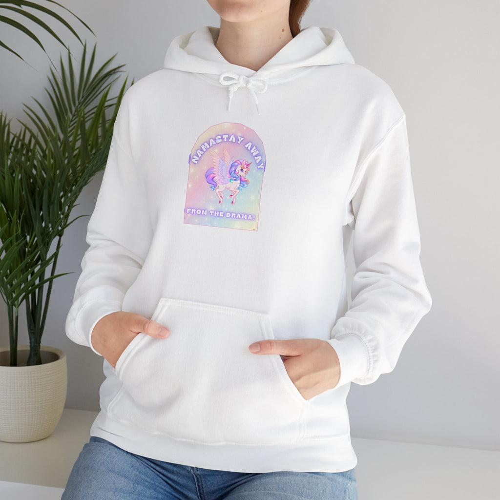 Namastay Away from the Drama - Pastel Unicorn Women Hoodie
