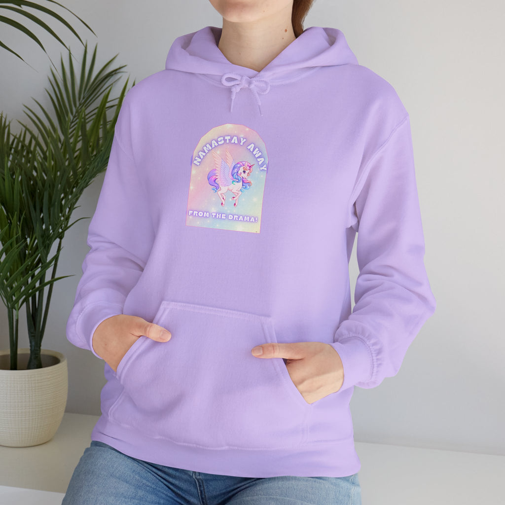 Namastay Away from the Drama - Pastel Unicorn Women Hoodie