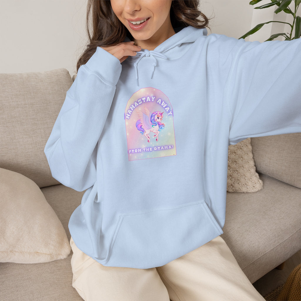 Namastay Away from the Drama - Pastel Unicorn Women Hoodie