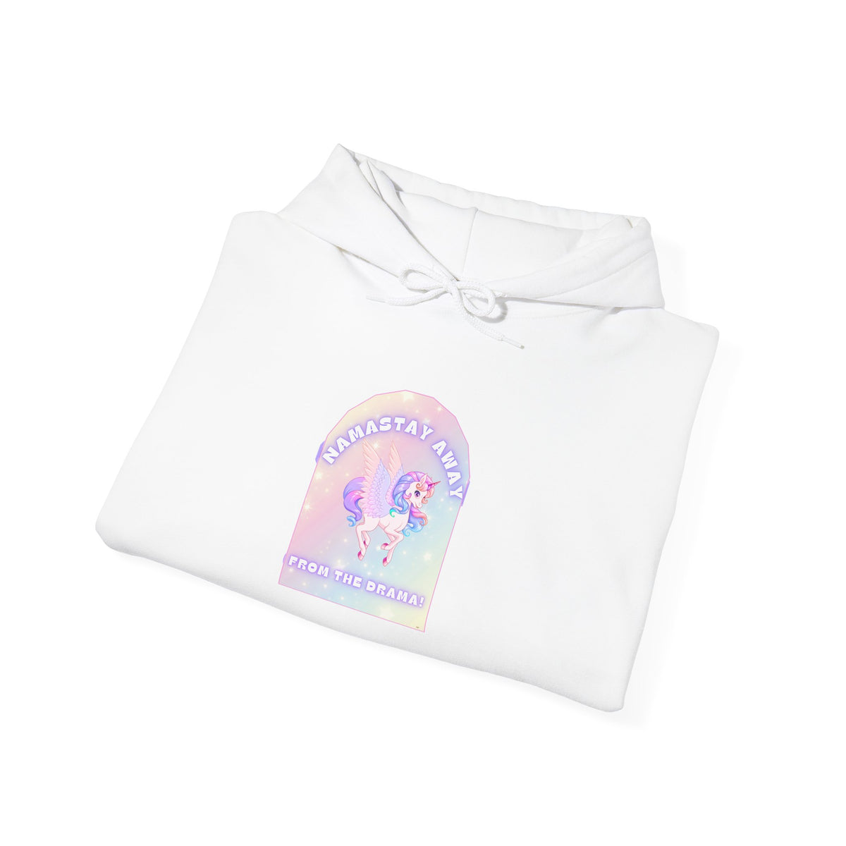 Namastay Away from the Drama - Pastel Unicorn Women Hoodie