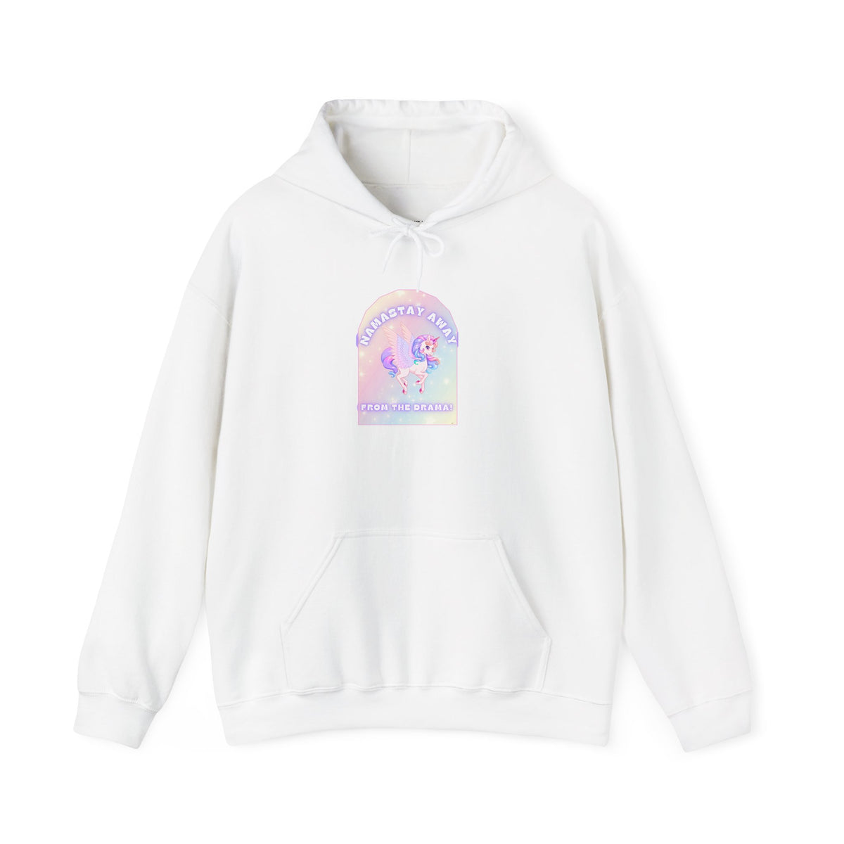 Namastay Away from the Drama - Pastel Unicorn Women Hoodie